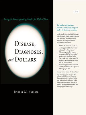 cover image of Disease, Diagnoses, and Dollars